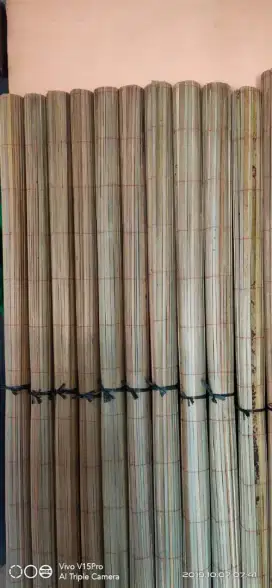 Jual tirai krei bambu sawet untuk panas dan hujan