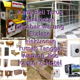 Diterima beli Perlengkapan Usaha Gerobak, etalase, Freezer Kulkas, dll