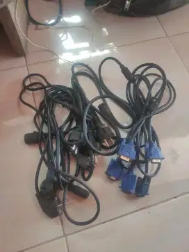 Kabel power VGA laptop komputer