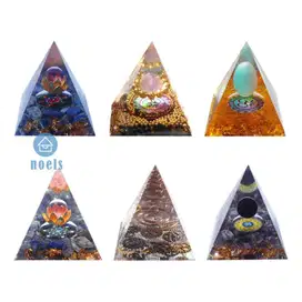 Mainan Orgonite Piramid Bioenergi Yoga Penyembuhan Reiki Cakra Orgone