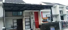 Pemasangan kanopi rumah rangka baja ringan atap spandek pasir
