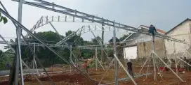Gudang rangka baja ringan ful