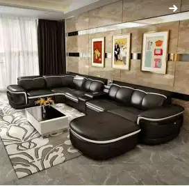 Sofa JUMBO Leter U ruang tamu keluarga