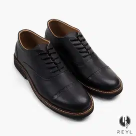 Sepatu Kulit Formal Original Reyl Jazz 02 Black TotoSuryo x Reyl Man