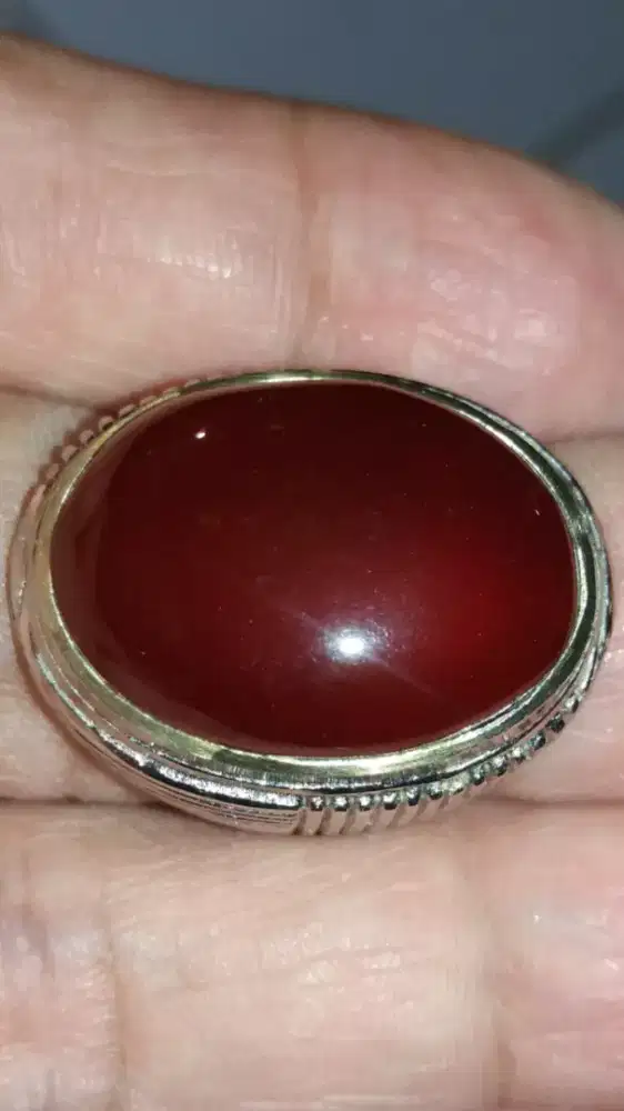 Jual Batu Cincin Pigeon Red GARNET Big Crystal Keren Good Performance