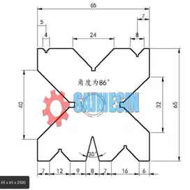 MATRAS V BLOK DAISE BENDING 65 x 65 x 2500