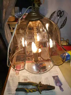 2 Lampu Gantung Antik Lawas