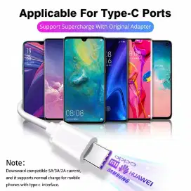 Kabel Data Charger Type-C To USB to Type-C 0.25m cocok utk Powerbank