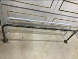 Gawang Baju Dinding 100cm - Gantungan Baju Tembok - Free Baut