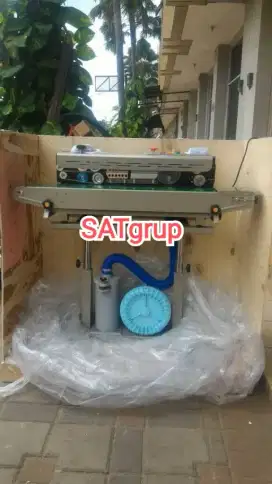 Mesin continuous band sealer angin getra penyegel plastik DBF-1000