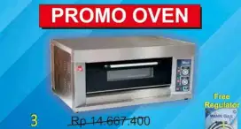 Oven Gas Roti Bread Fomac 3 Loyang 1 Deck
