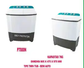 Mesin cuci LG 7kg p7000