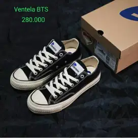 Sepatu ventela BTS LC black natural original