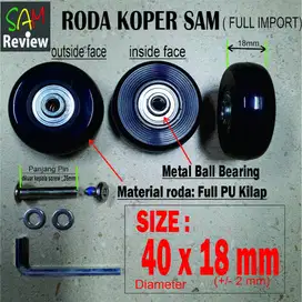 4 pcs Roda Koper Pengganti Mr Speed 40MM Polyurethane Full Import