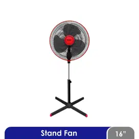 Kipas Angin Berdiri Cosmos 16 inch 16XDC Standing Fan Kuat Baru Hitam