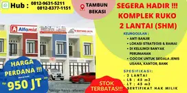 DIJUAL / DISEWAKAN RUKO BARU 2 dan 1 lantai sedia kios, kos dan lapak