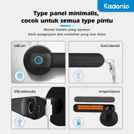 SR Smart Digital Door Pintu Dengan sidik Jari