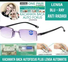Kacamata Baca AutoFokus Pria Wanita  Bonus Box tempat kaca mata