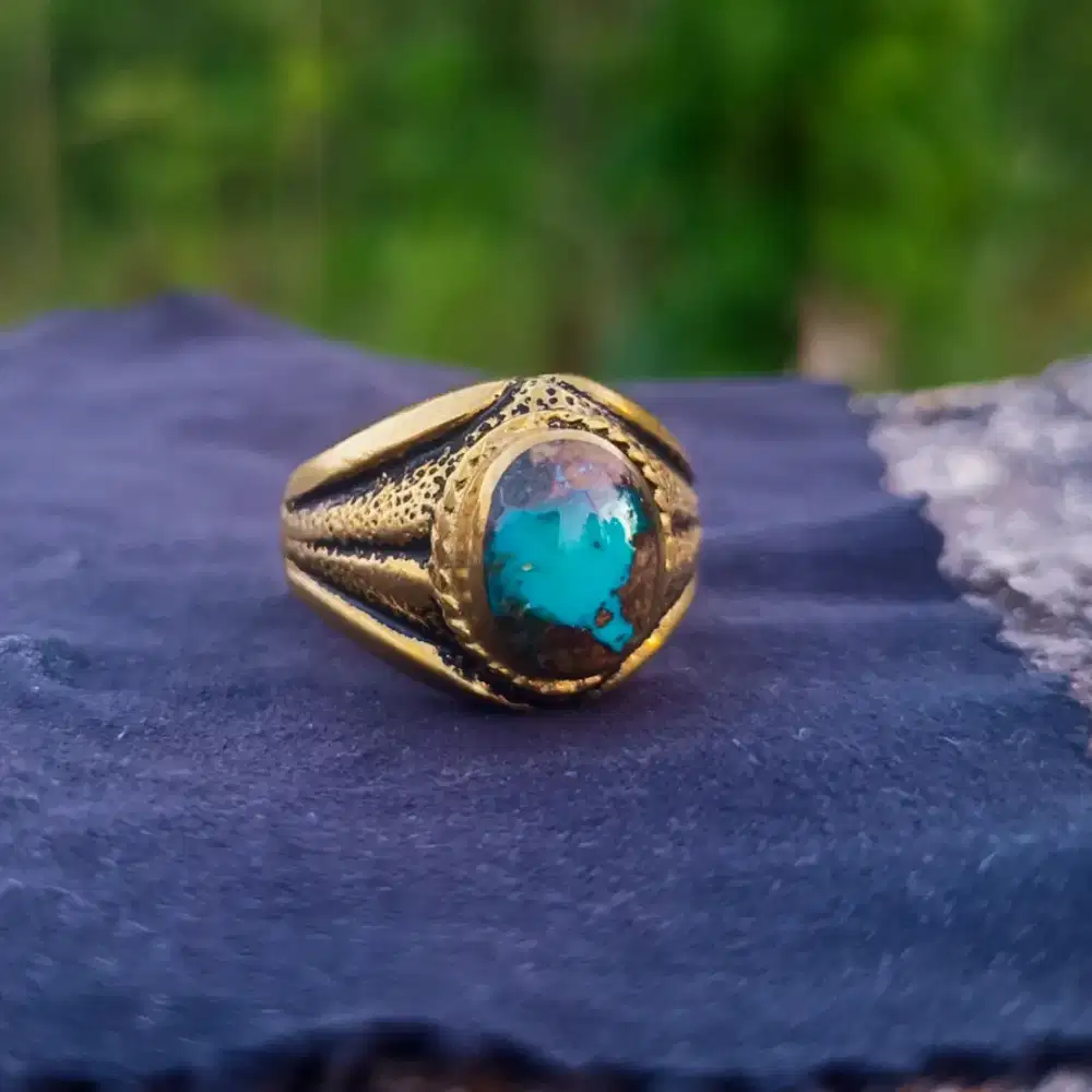 Cincin Pria Pirus ring alpaka kombinasi