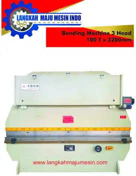 Mesin Bending 100 Ton x 3200mm Piston 3 / Mesin Tekuk Plat