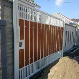 Pagar grc rumah Garasi