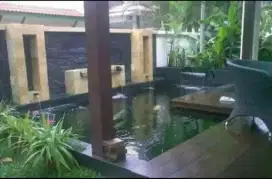 Ampyangan batu sikat, taman, kolam, Surabaya, Sidoarjo, Gresik