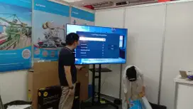 Bracket standing tv led + pasang