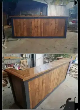 Meja Bar Kafe dan sebagainya kayu custom