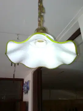 Lampu kuno kap gelombang(26cm)Jual cepat!