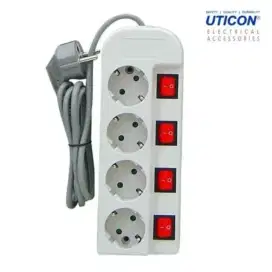 Stop Kontak 4 Lubang merk Uticon Berkwalitas NEW