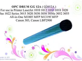 OPC DRUM GG 12A Q2612A for use in Lj 1010 1020 CANON303 CA Berkualitas
