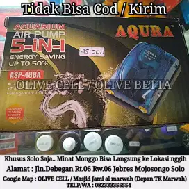 Aerator AQURA Dua Lubang / AirPump AQURA (Tidak bisa cod/kirim)