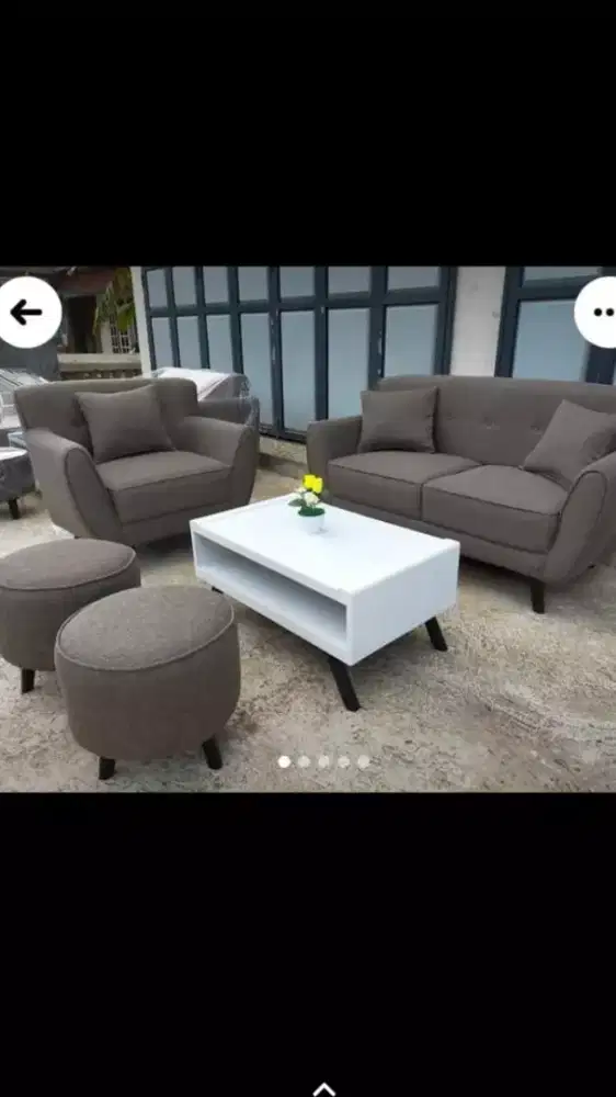 Sofa Retro 2.1 + meja & stoll