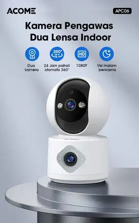ACOME IOT APC06 Camera CCTV WiFi Indoor 2 Lensa Full HD 1080P/2MP
