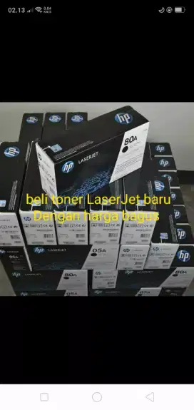 Beli toner LaserJet dan cartridge baru