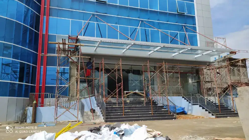 Acp partisi  curtain wall palembang