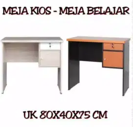 Meja kios - meja belajar 1/2 biro - meja kantor