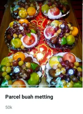 Parcel buah dan paket hantaran serta kotak lamaran