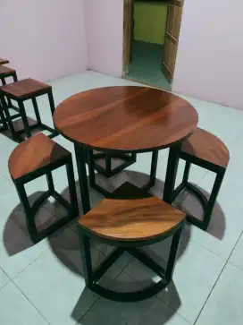 Meja Kursi Rangka Besi