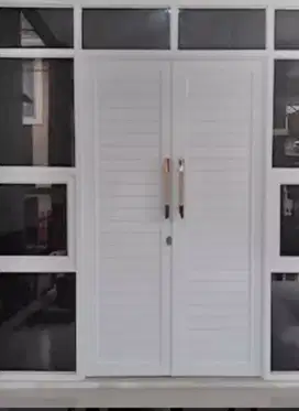 Kusen Aluminium pintu jendela kaca