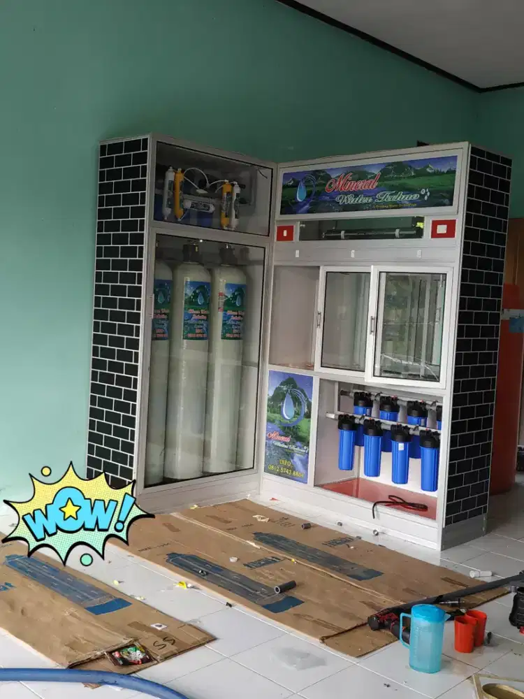 Pemasangan Depo Air Minum Mineral dan Bio Energi