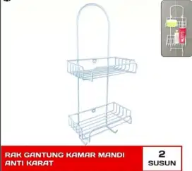 Rak Dinding Toilet 2 Susun