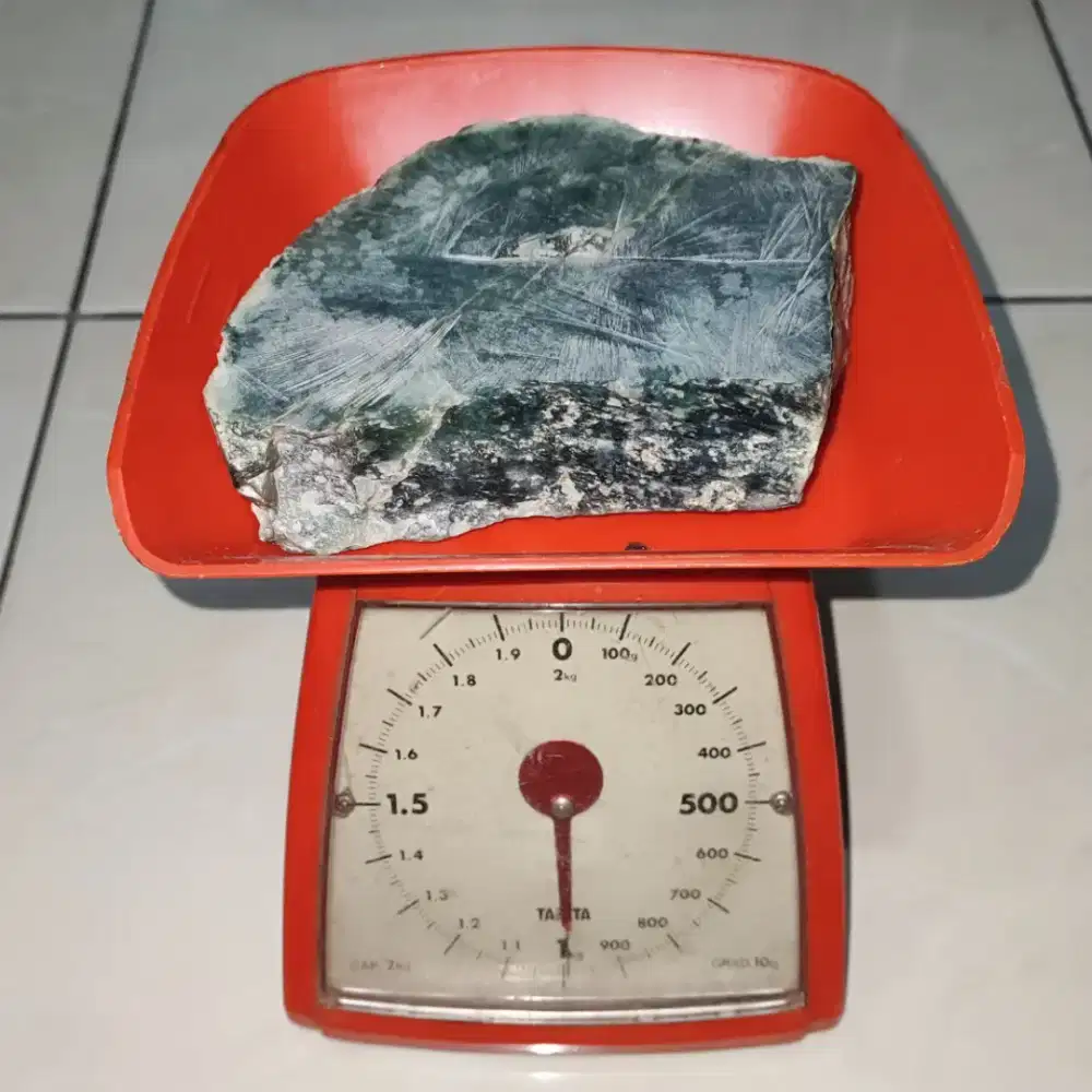 Bahan Batu Giok Asli Burma Myanmar 1kg - Natural Giok Hijau Asli