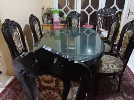 Meja Makan Kayu Jepara Asli