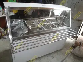 Bain Marie/Lemari Etalase/Lemari Pemanas makanan/Fast Food Counter S/S