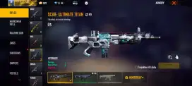 AKUN FREE FIRE SCAR TITAN MANTAP SIAP MAIN NO MINUS