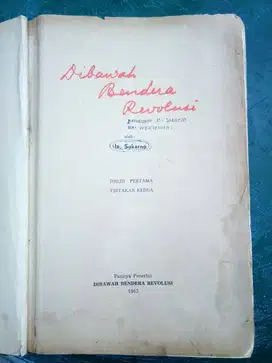 Buku 'Di Bawah Bendera Revolusi' (Original Cet II 1963)