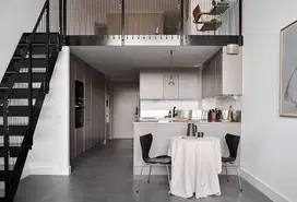 mezanin indoor atas dapur minimalis