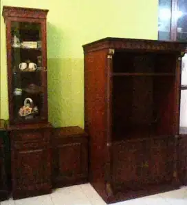 Lemari siku siku dengan 2 pilar
