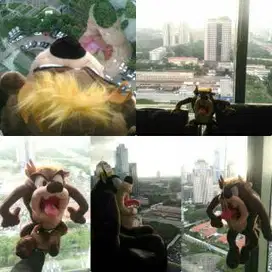 Boneka karakter hewan film kartun TAZZMANIA DEVIL grade ORI SNI murah